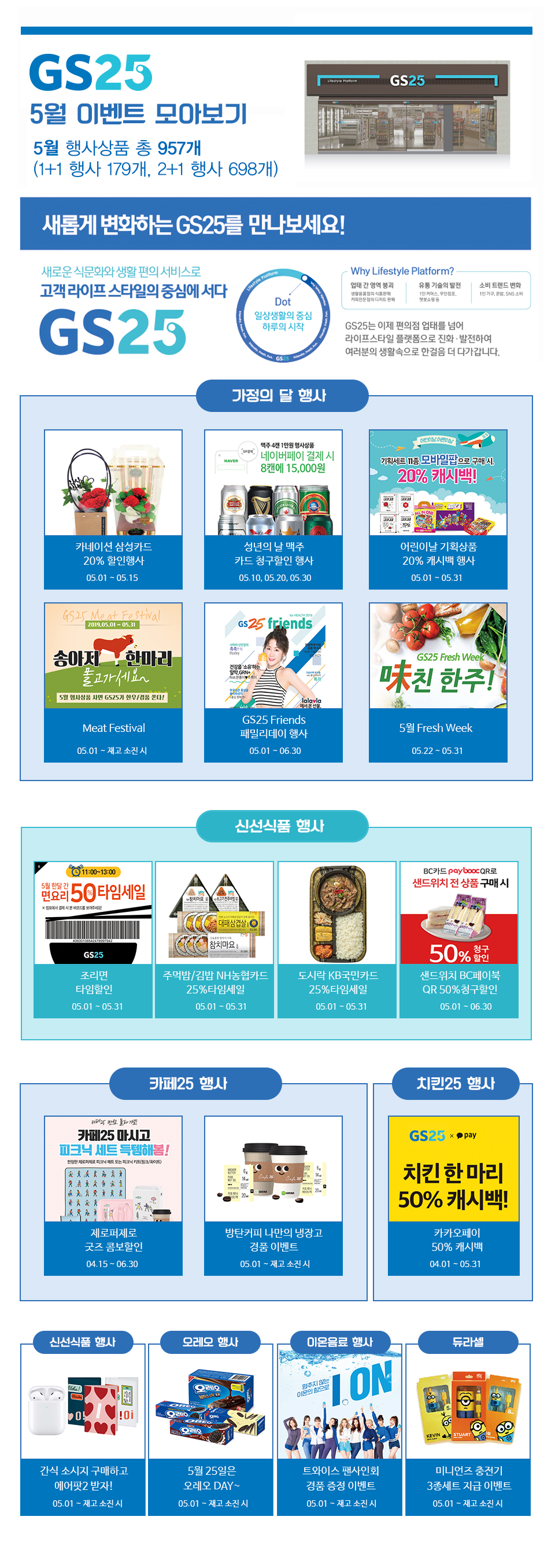GS25 5월 이벤트 모아보기